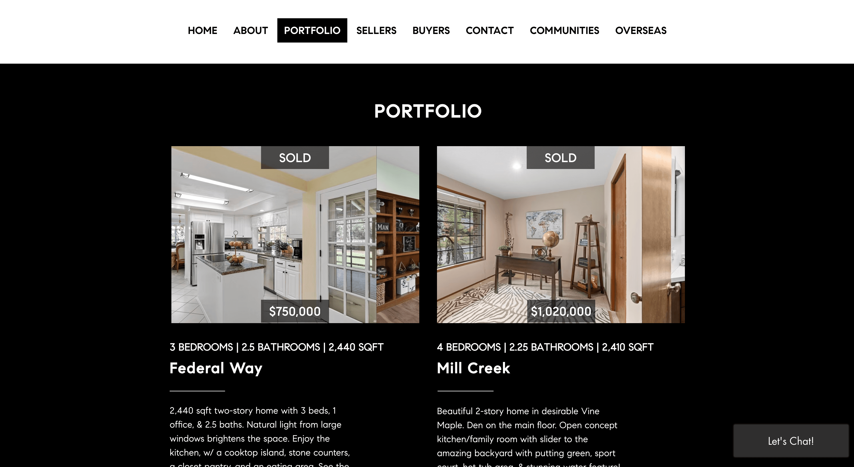KL International Group portfolio listings screenshot